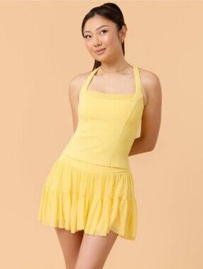 Blogilates Women's Mommy & Me Princess Tank Top - Yellow
